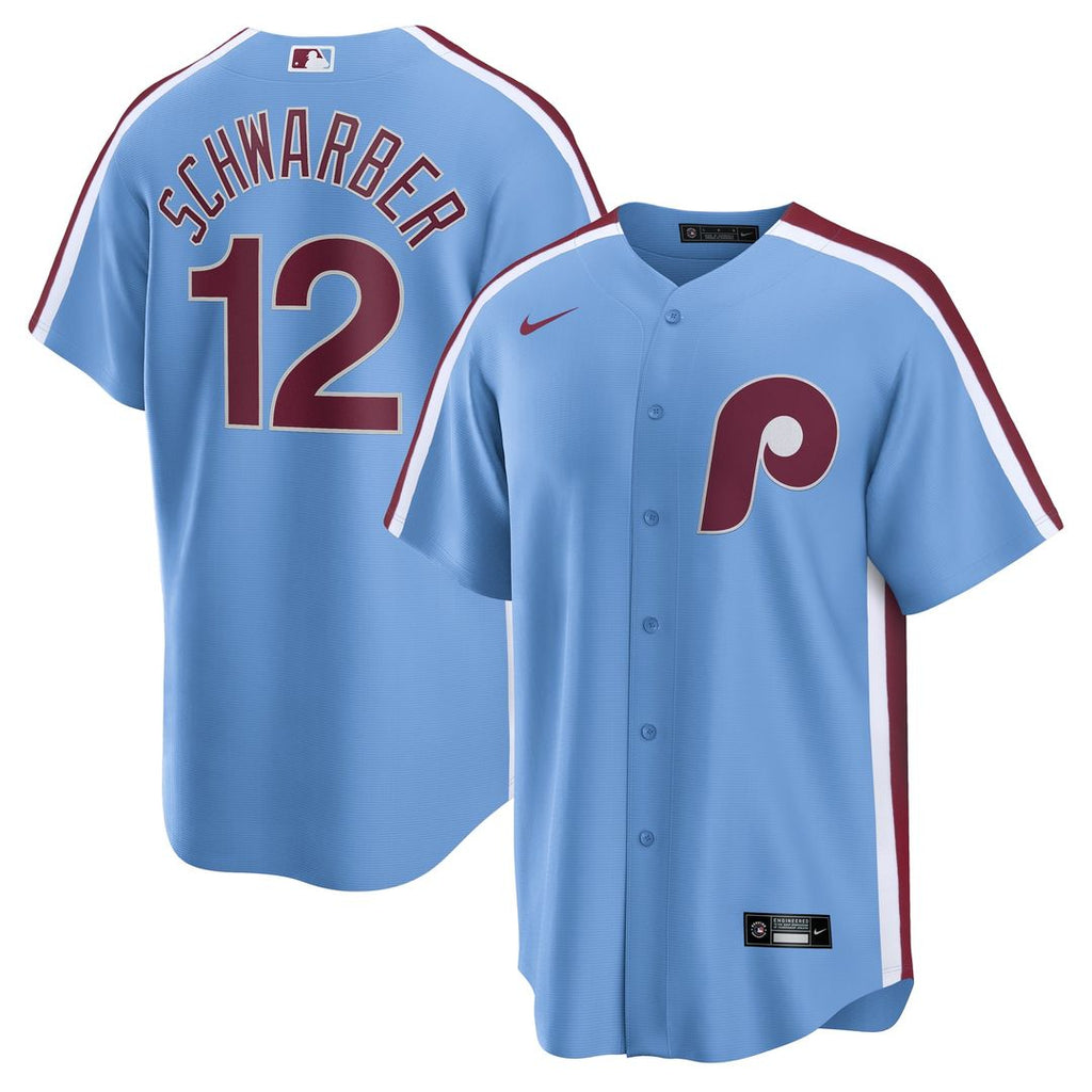 Philadelphia Phillies Kyle Schwarber Alternate, 1st Replica Jersey | Light Blue