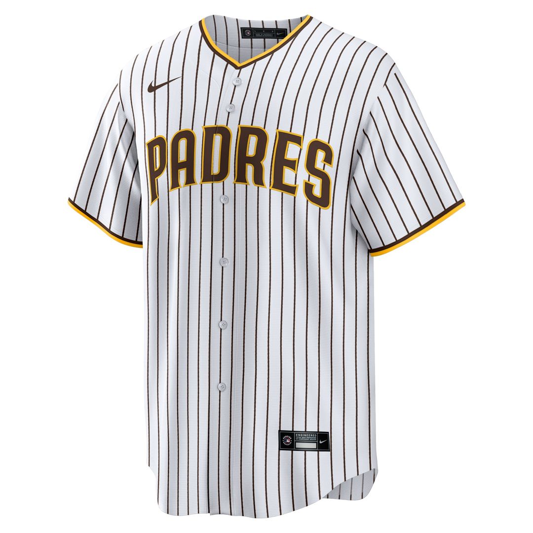 San Diego Padres Xander Bogaerts Home Official Replica Jersey | White/Brown