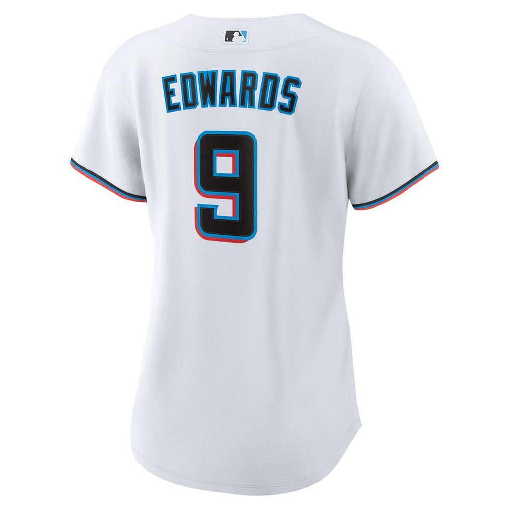 Miami Marlins Xavier Edwards Women's Home Replica Jersey | White