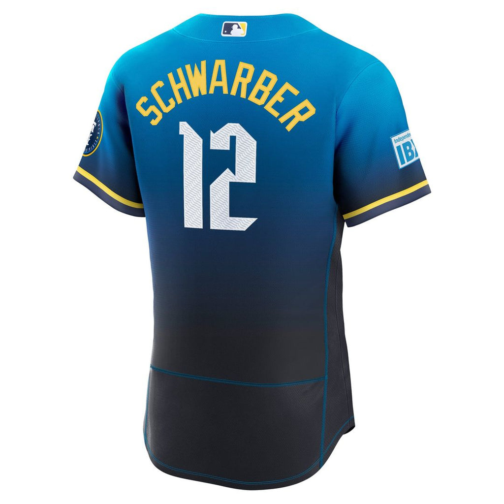 Philadelphia Phillies Kyle Schwarber City Connect Authentic Sponsor Patch Jersey | Navy