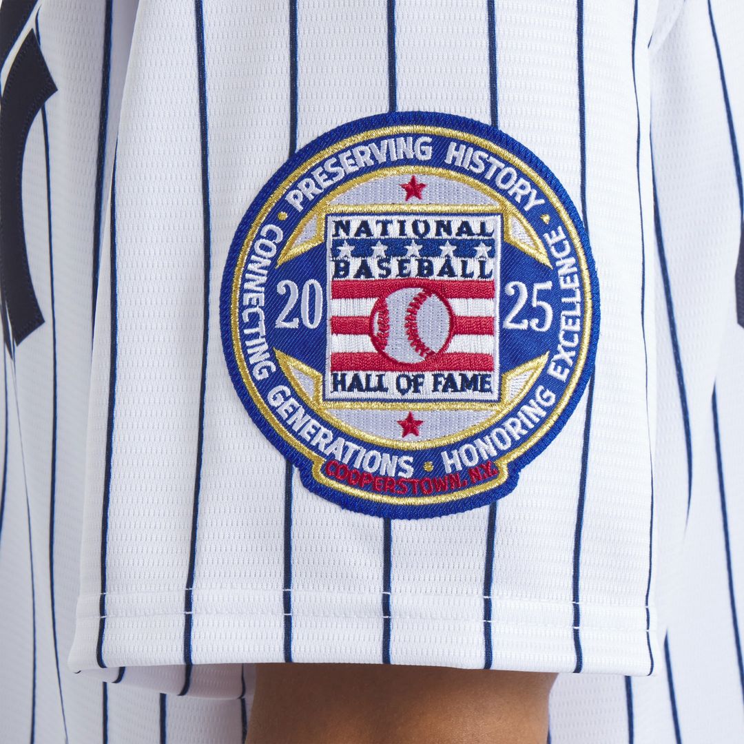New York Yankees CC Sabathia 2025 Baseball Hall of Fame Name & Number Retired Replica Jersey | White