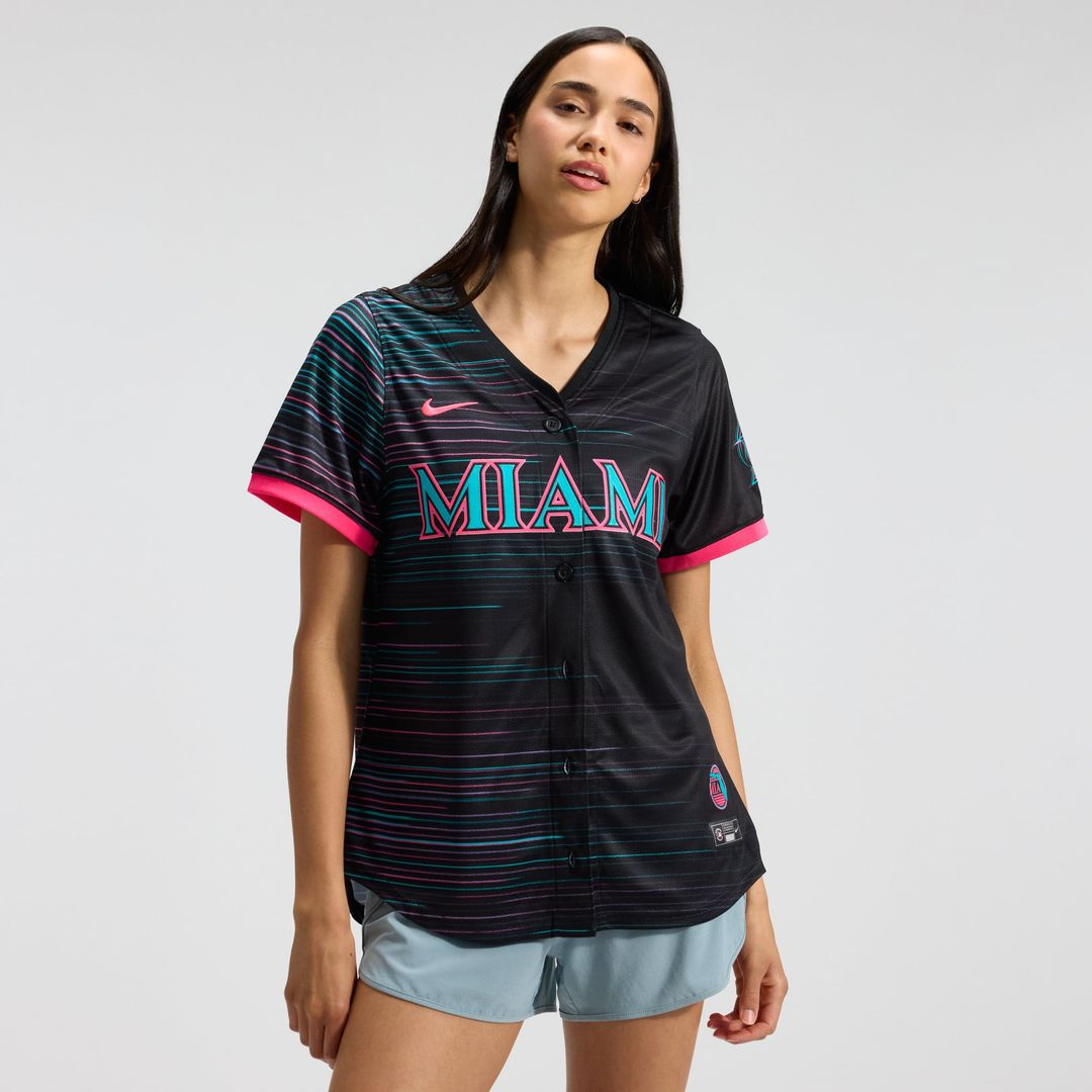 Miami Marlins Women's 2025 City Connect Limited Jersey | Black
