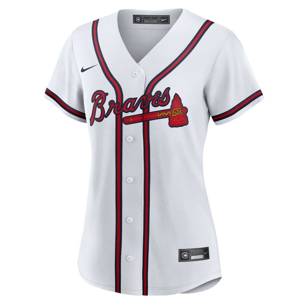 Atlanta Braves Spencer Strider Women's Home Replica Jersey | White