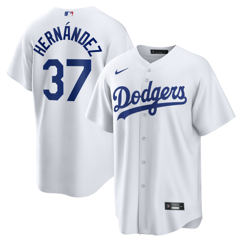 Los Angeles Dodgers Teoscar Hernández Home Replica Jersey | White