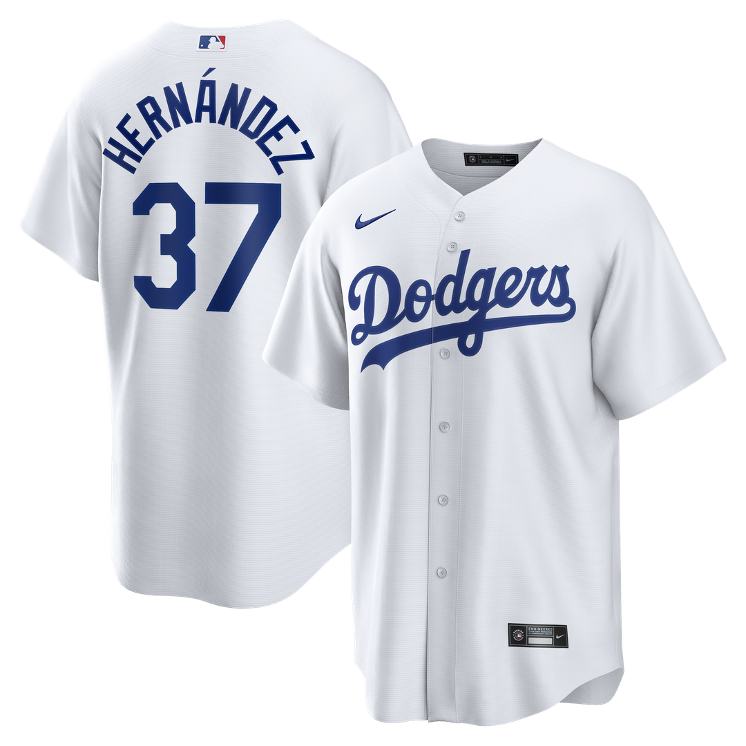 Los Angeles Dodgers Teoscar Hernández Home Replica Jersey | White