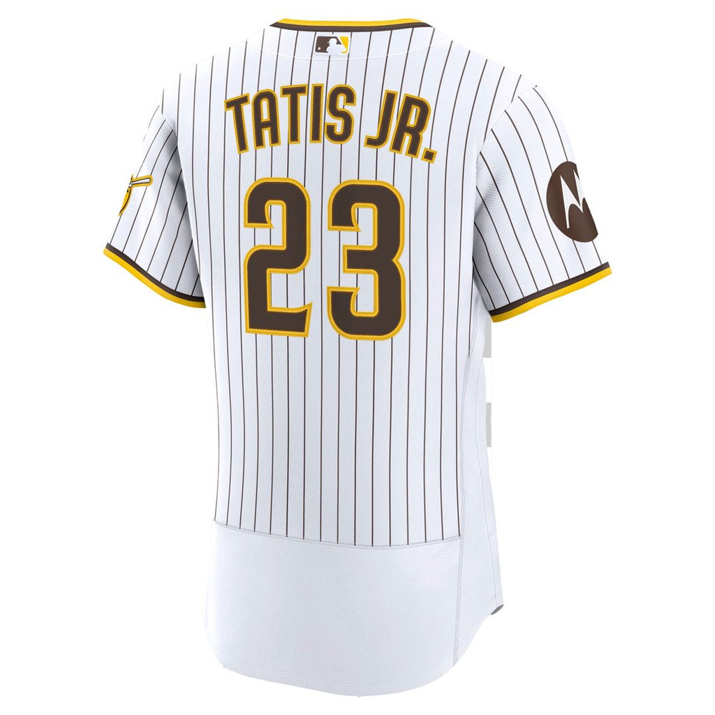San Diego Padres Fernando Tatis Jr. Home Authentic Sponsor Patch Jersey | White
