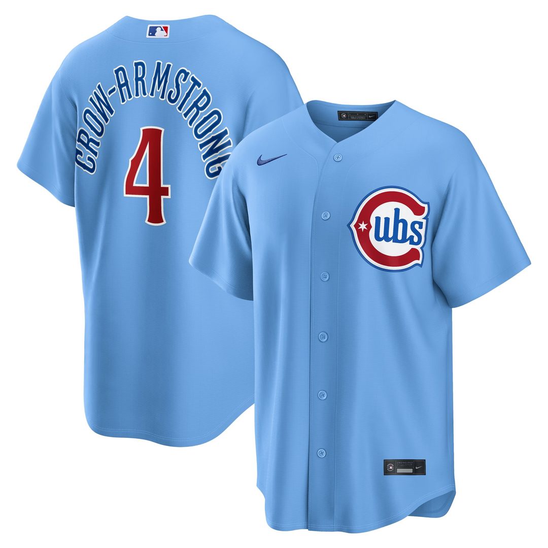 Chicago Cubs Pete Crow - Armstrong Alternate Replica Jersey | Light Blue
