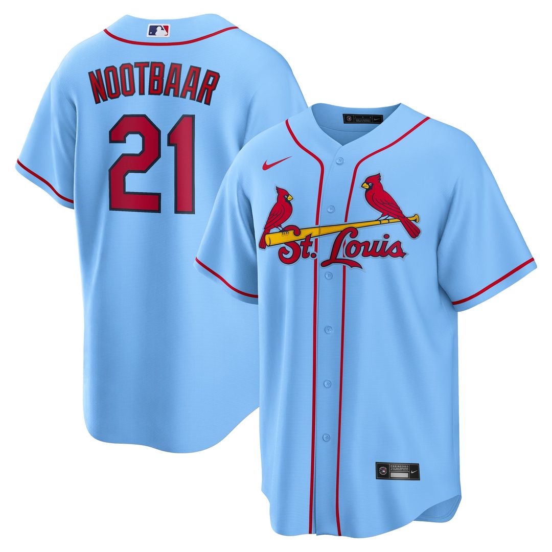 St. Louis Cardinals Lars Nootbaar Alternate Replica Jersey | Light Blue