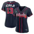 Atlanta Braves Ronald Acuña Jr. Women's Alternate Replica Jersey | Navy