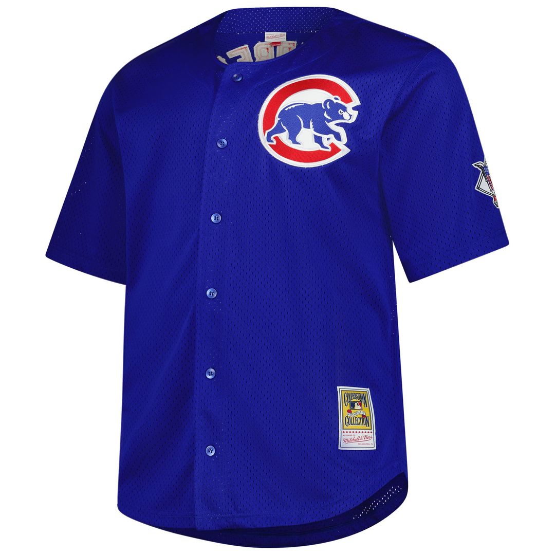 Chicago Cubs Ryne Sandberg Big & Tall Cooperstown Mesh Batting Practice Jersey | Royal