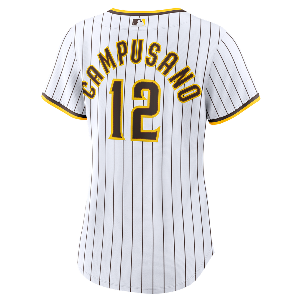 San Diego Padres Luis Campusano Women's Home Replica Jersey | White