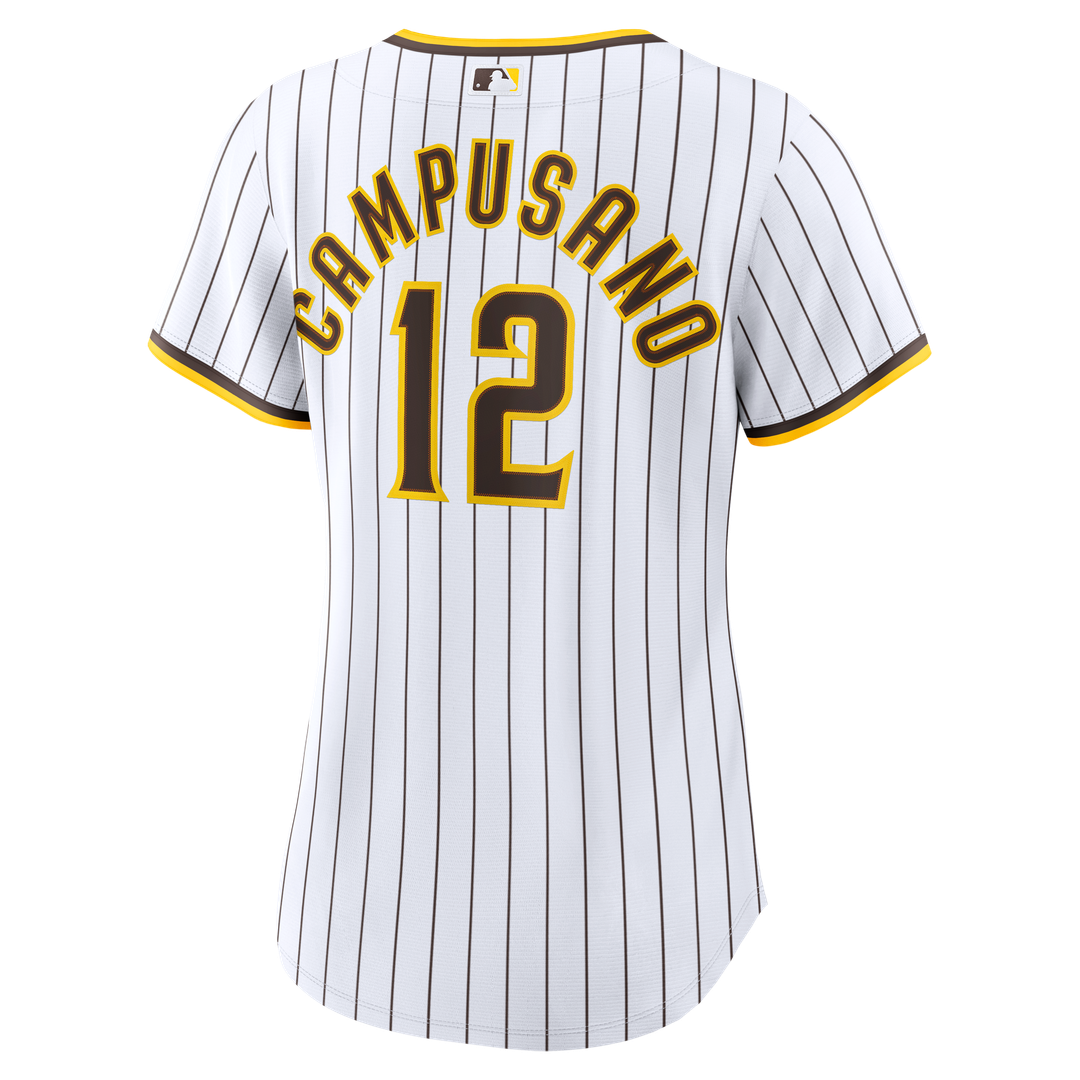 San Diego Padres Luis Campusano Women's Home Replica Jersey | White