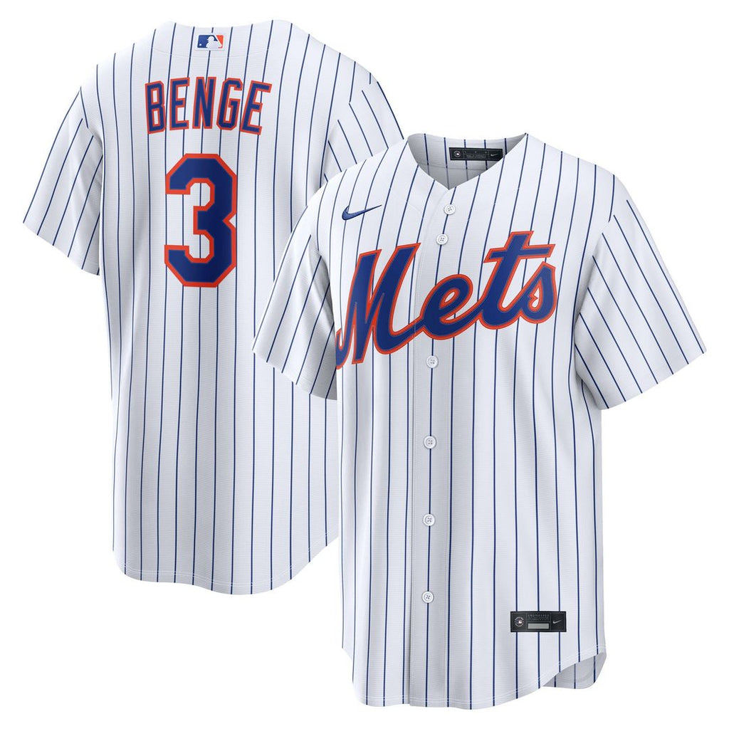 New York Mets Carson Benge Home Replica Jersey | White