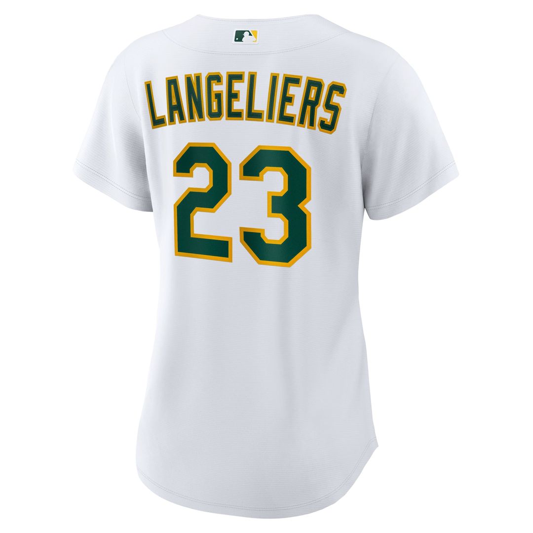 Athletics Shea Langeliers Women's Home Replica Jersey | White
