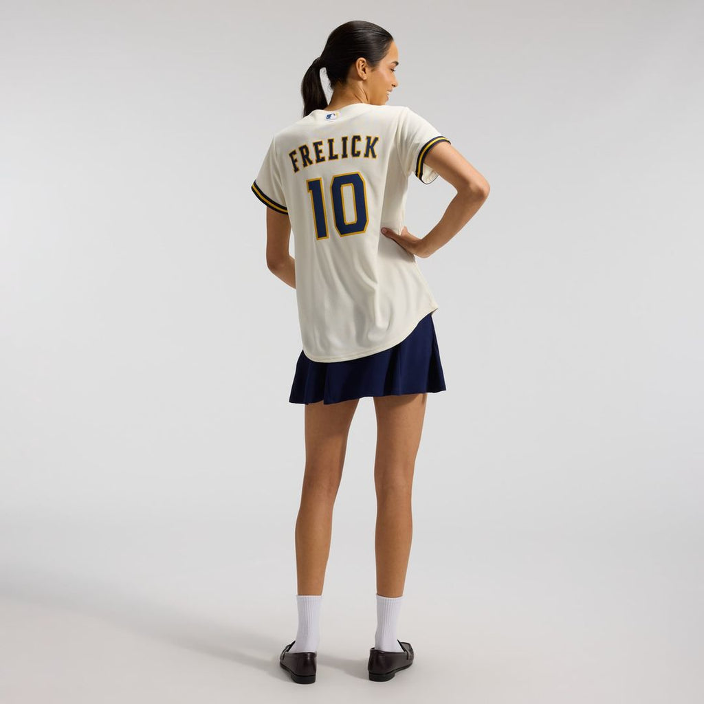 Milwaukee Brewers Sal Frelick Women's Home Replica Jersey | Cream