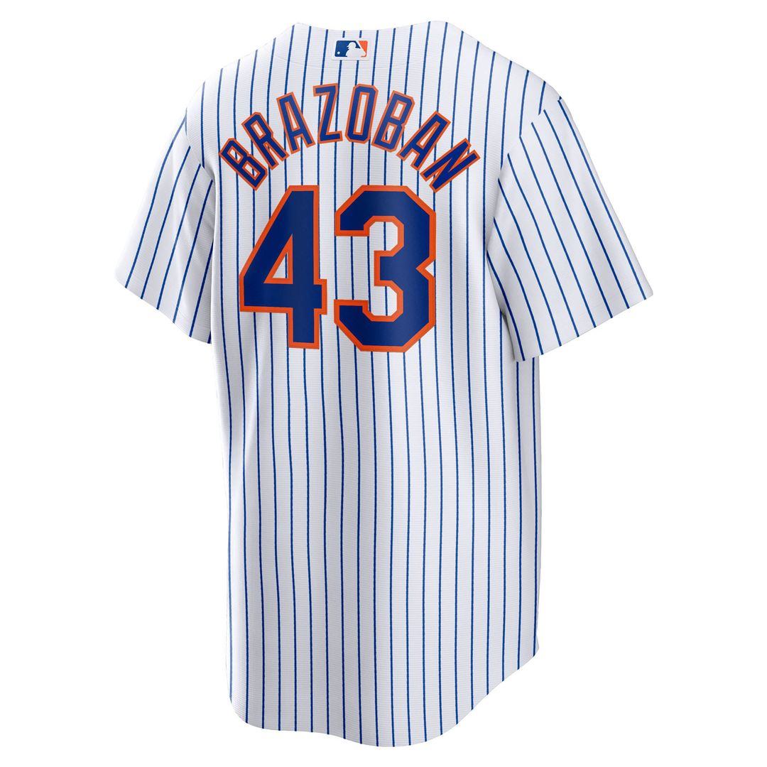 New York Mets Huascar Brazobán Home Replica Jersey | White