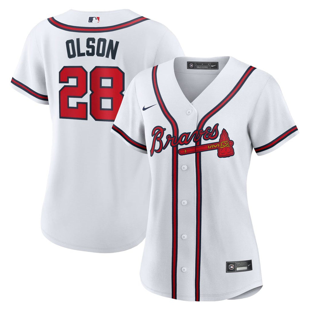 Atlanta Braves Matt Olson Women's Home Replica Jersey | White