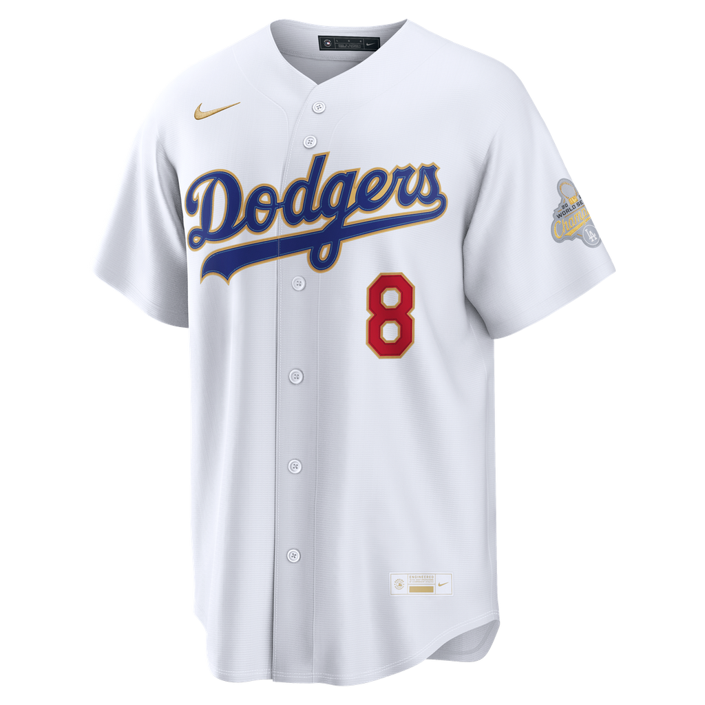 Los Angeles Dodgers Enrique Hernández 2026 Gold Collection Stadium Jersey | White