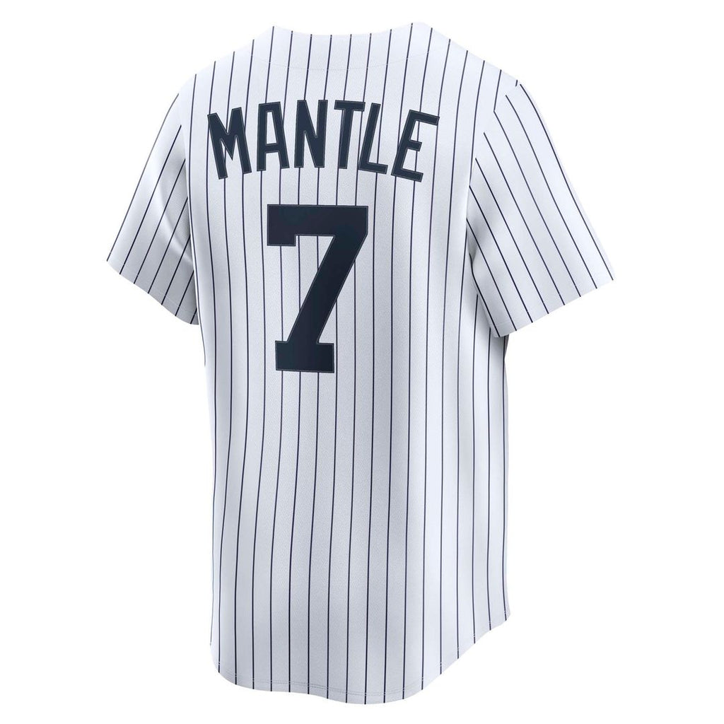 New York Yankees Mickey Mantle Throwback Cooperstown Limited Jersey | White