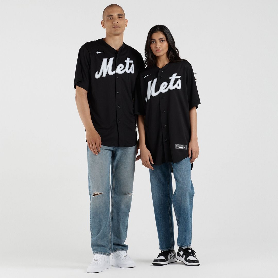 New York Mets Francisco Lindor Replica Jersey | Black