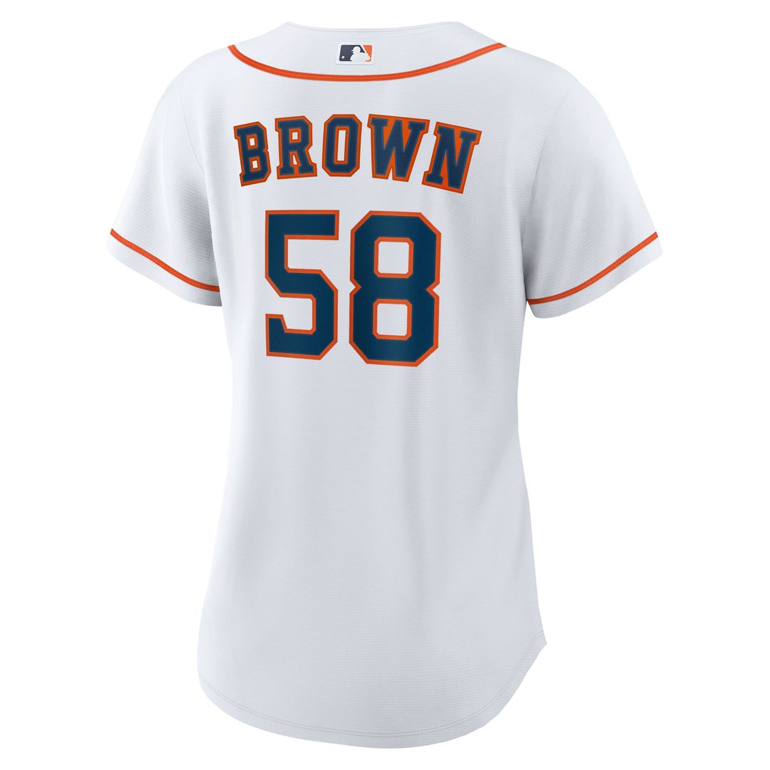 Houston Astros Hunter Brown Women's Home Replica Jersey | White