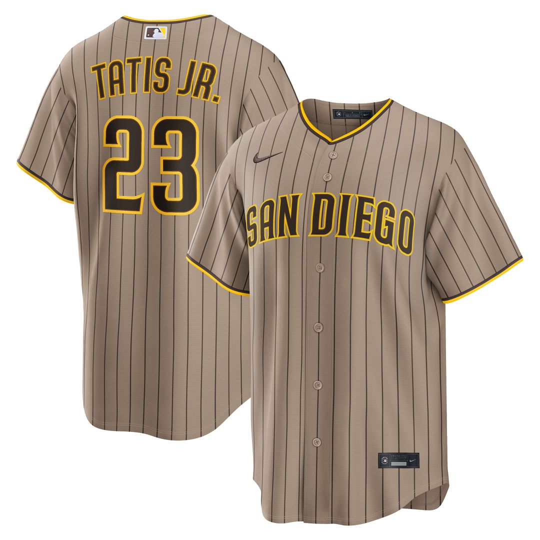 San Diego Padres Fernando Tatis Jr. Alternate Replica Jersey | Sand