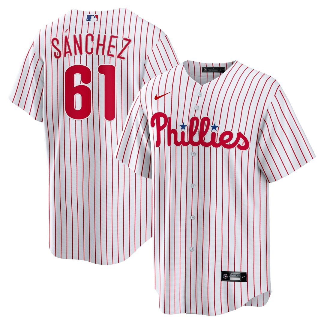 Philadelphia Phillies Cristopher Sanchez Home Replica Jersey | White