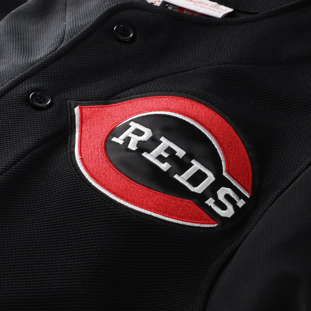 Cincinnati Reds Ken Griffey Jr. Cooperstown Authentic Mesh Batting Practice Jersey | Black
