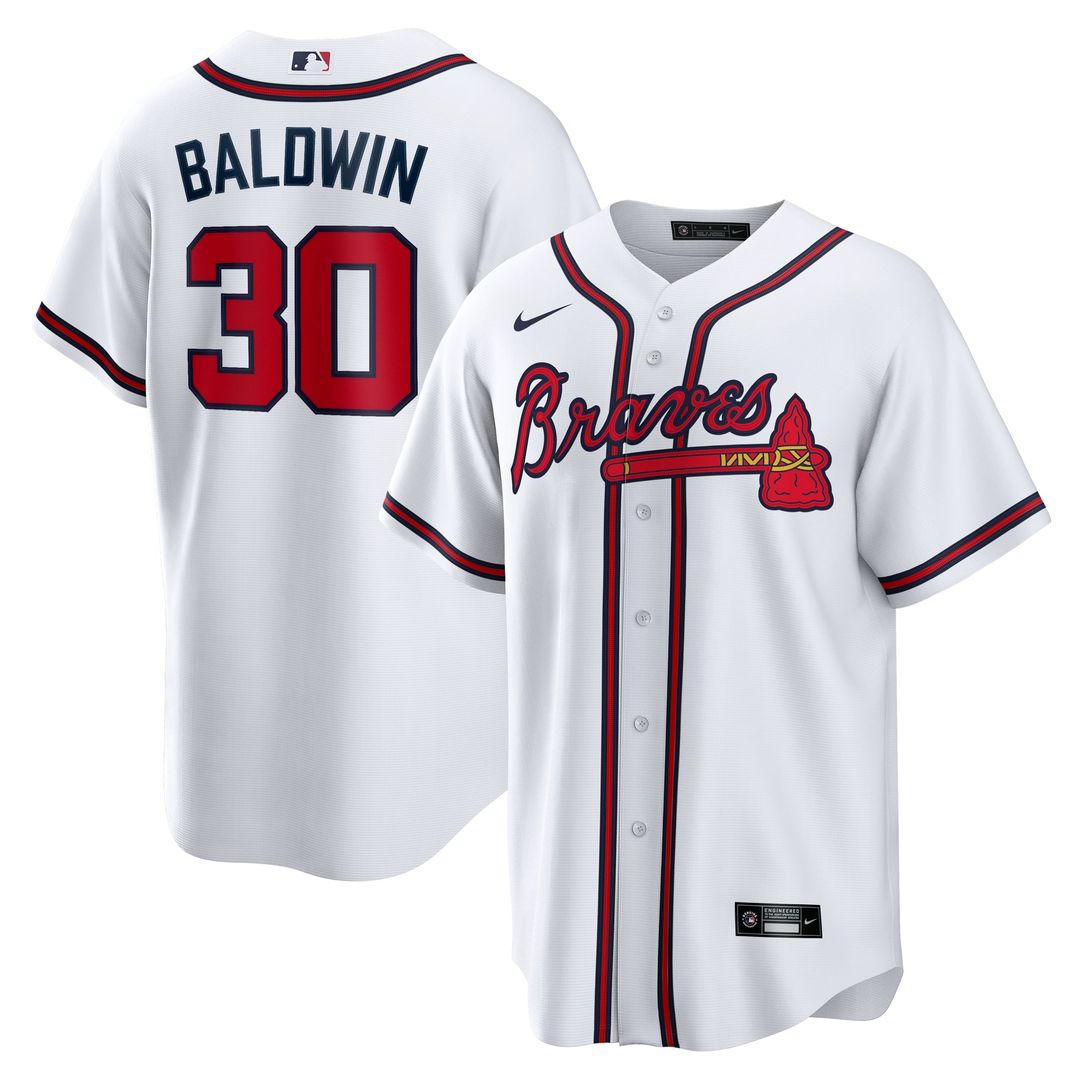 Atlanta Braves Drake Baldwin Home Replica Jersey | White