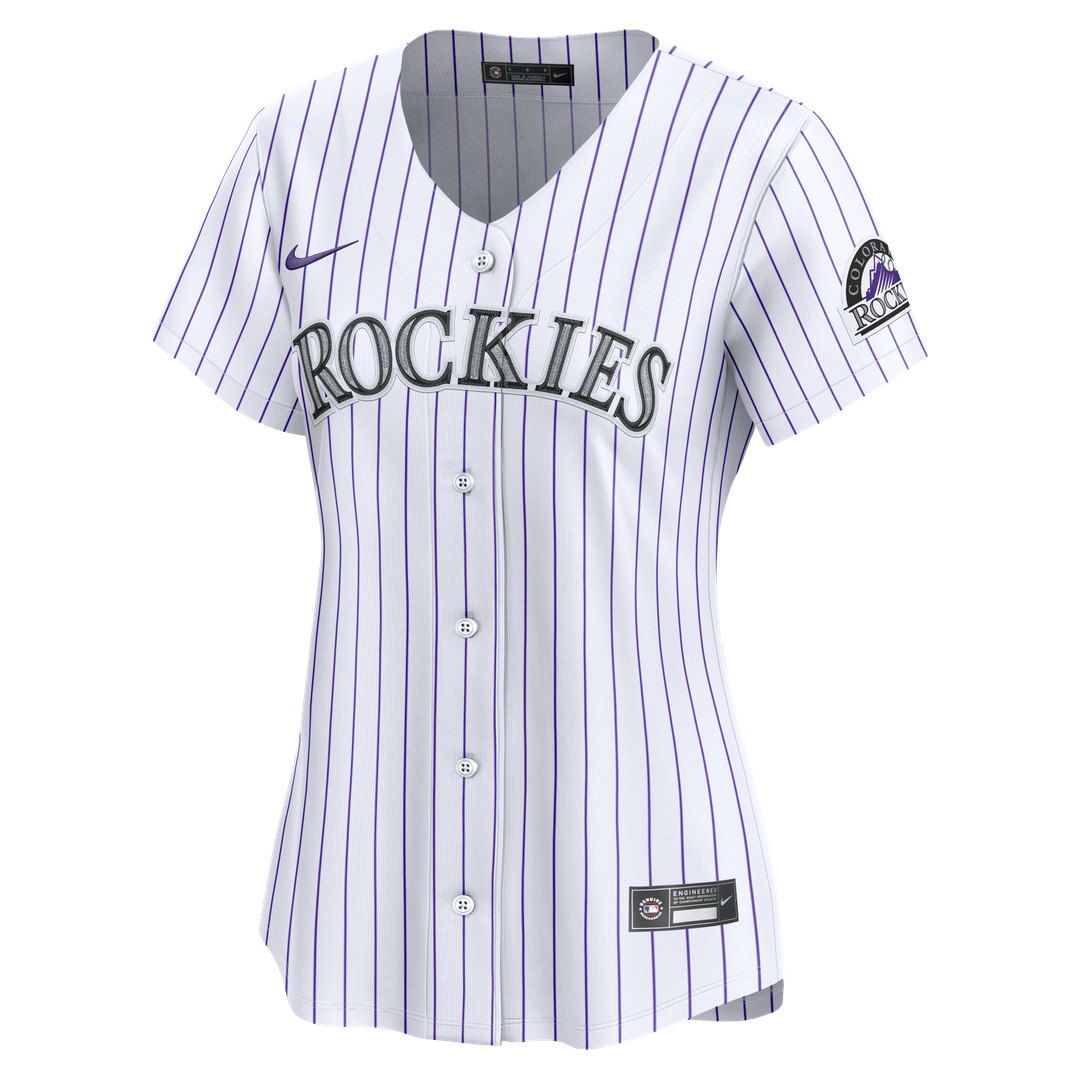 Colorado Rockies Women's Home Limited Jersey | White