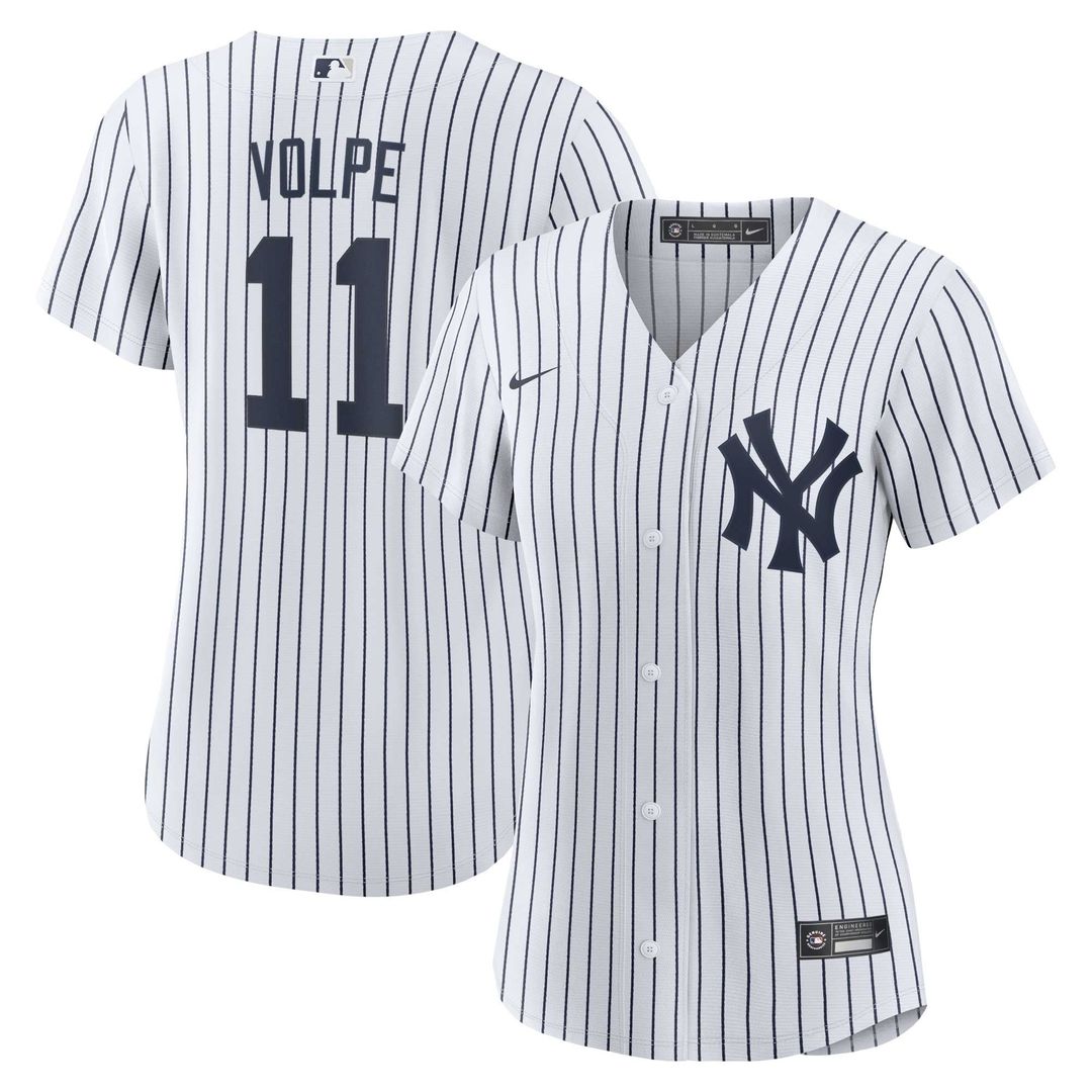 New York Yankees Anthony Volpe Women's Home Replica Jersey | White