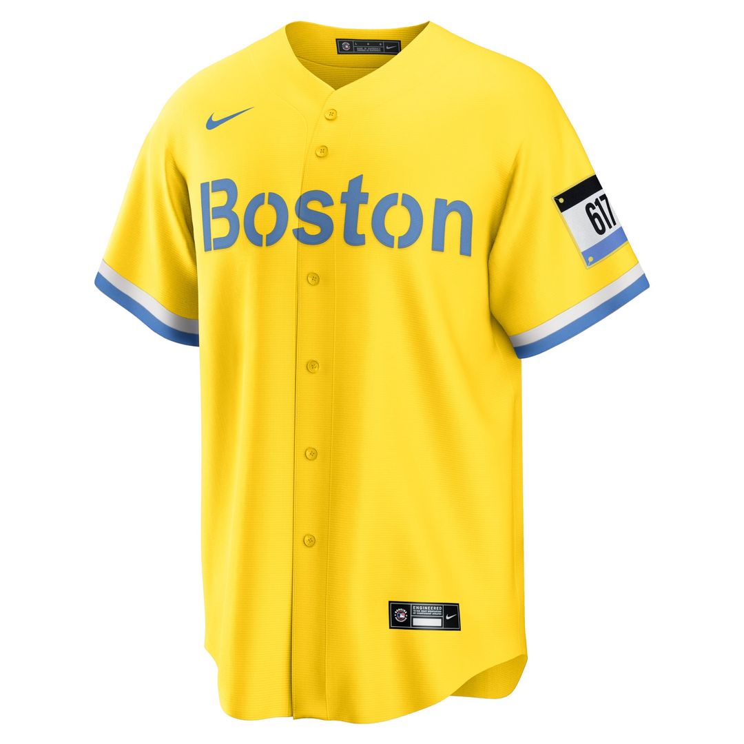 Boston Red Sox David Ortiz Retired Player City Connect Replica Jersey | Gold