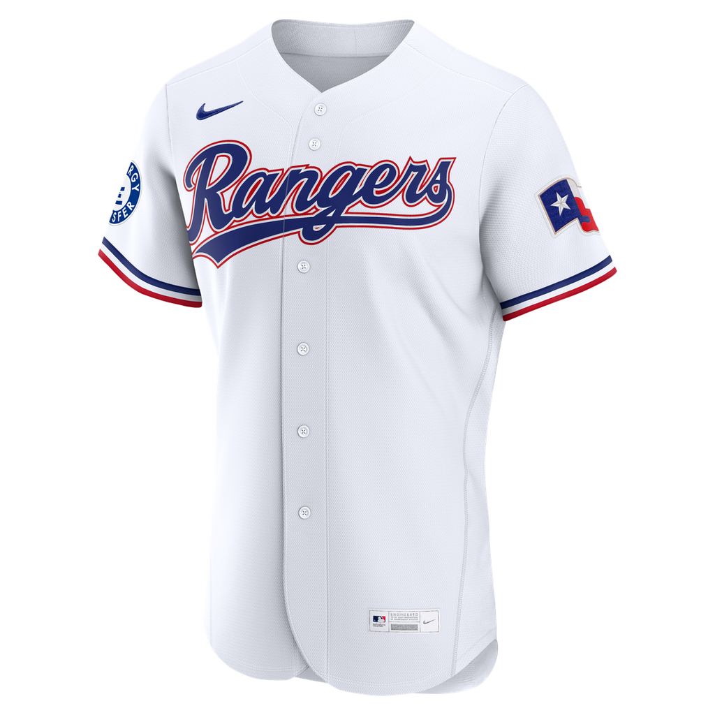 Texas Rangers Corey Seager Home Authentic Sponsor Patch Jersey | White