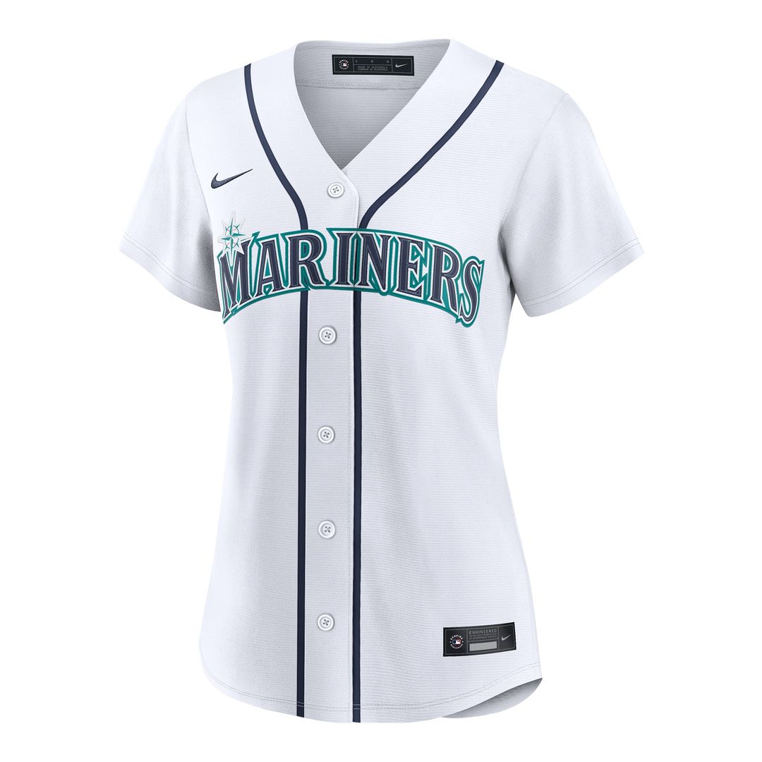 Seattle Mariners Logan Gilbert Women's Home Replica Jersey | White