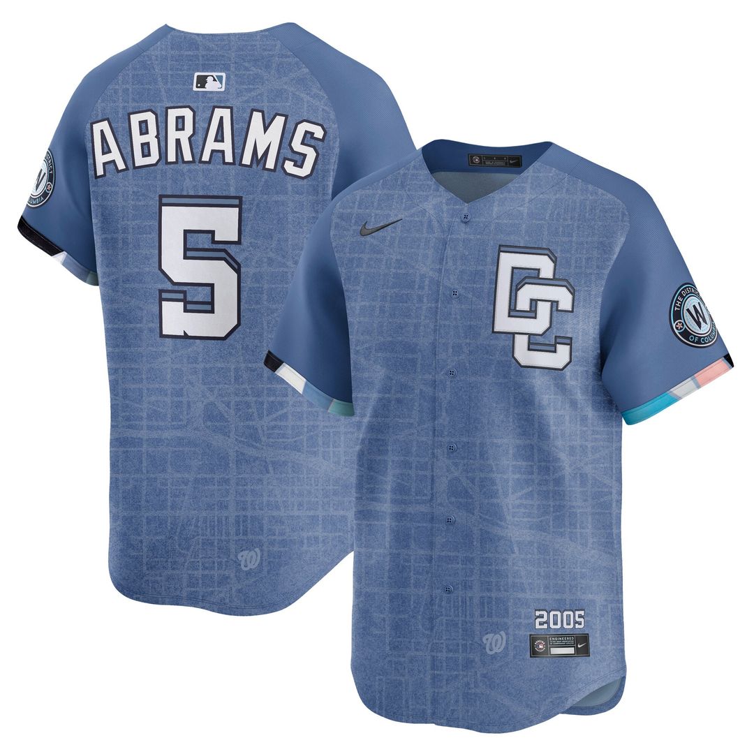Washington Nationals CJ Abrams 2025 City Connect Limited Jersey | Blue