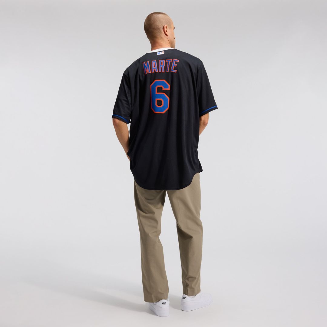 New York Mets Starling Marte Alternate Replica Jersey | Black
