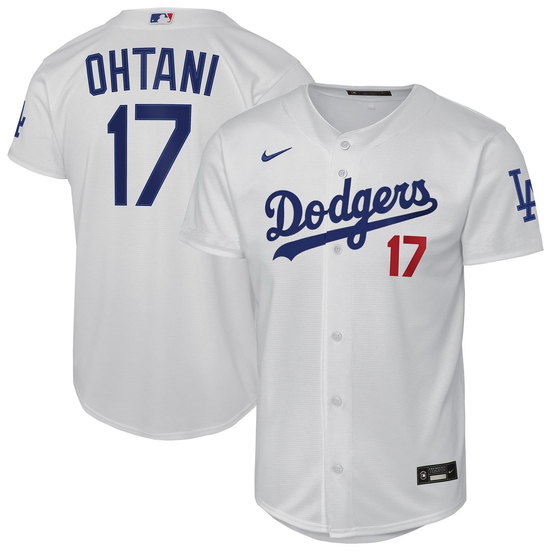 Los Angeles Dodgers Shohei Ohtani Youth Home Stadium Jersey | White