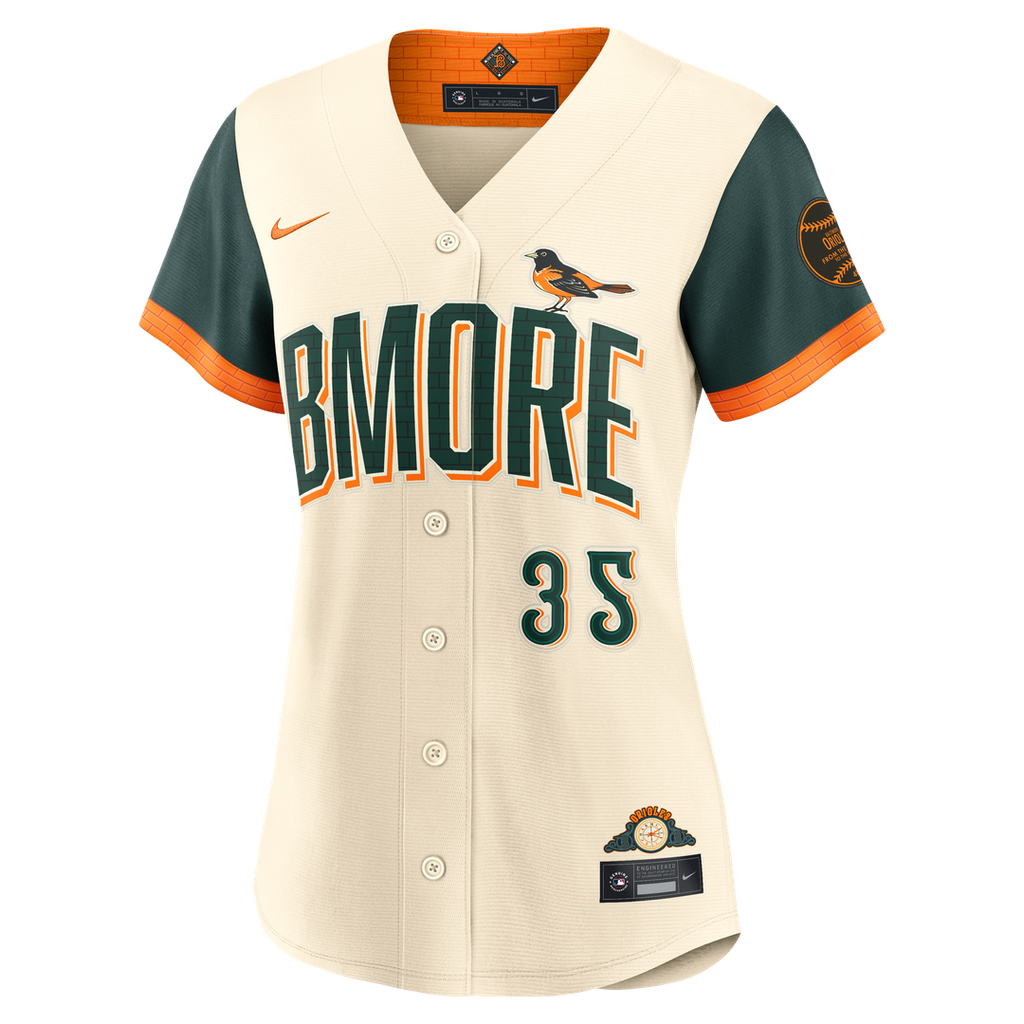 Baltimore Orioles Adley Rutschman Women's 2026 City Connect Stadium Jersey | Cream