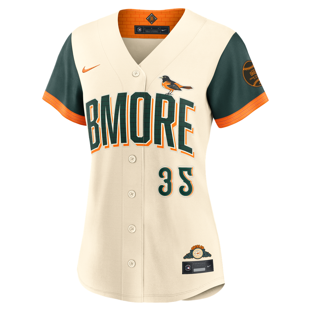 Baltimore Orioles Adley Rutschman Women's 2026 City Connect Stadium Jersey | Cream