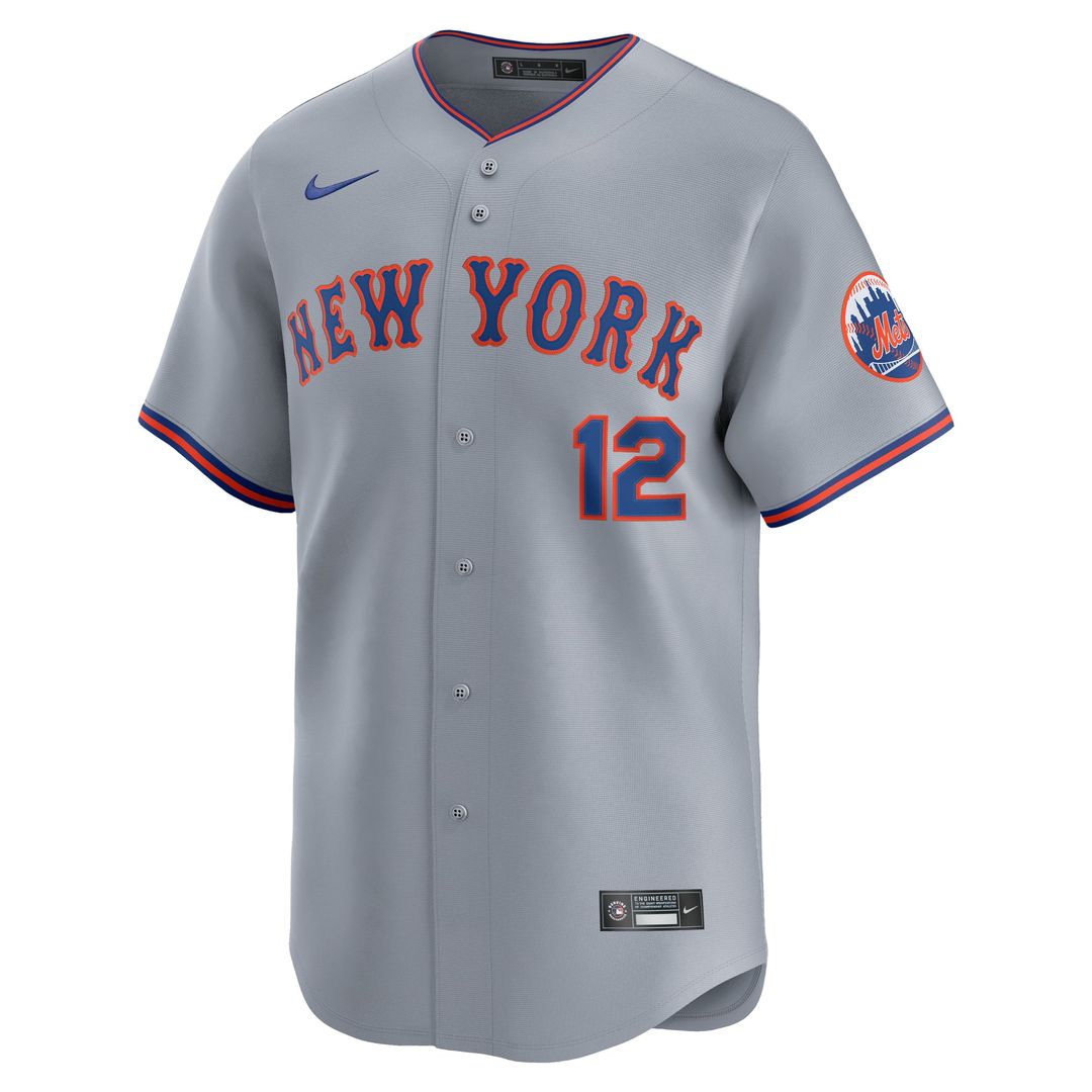 New York Mets Francisco Lindor Road Limited Jersey | Gray