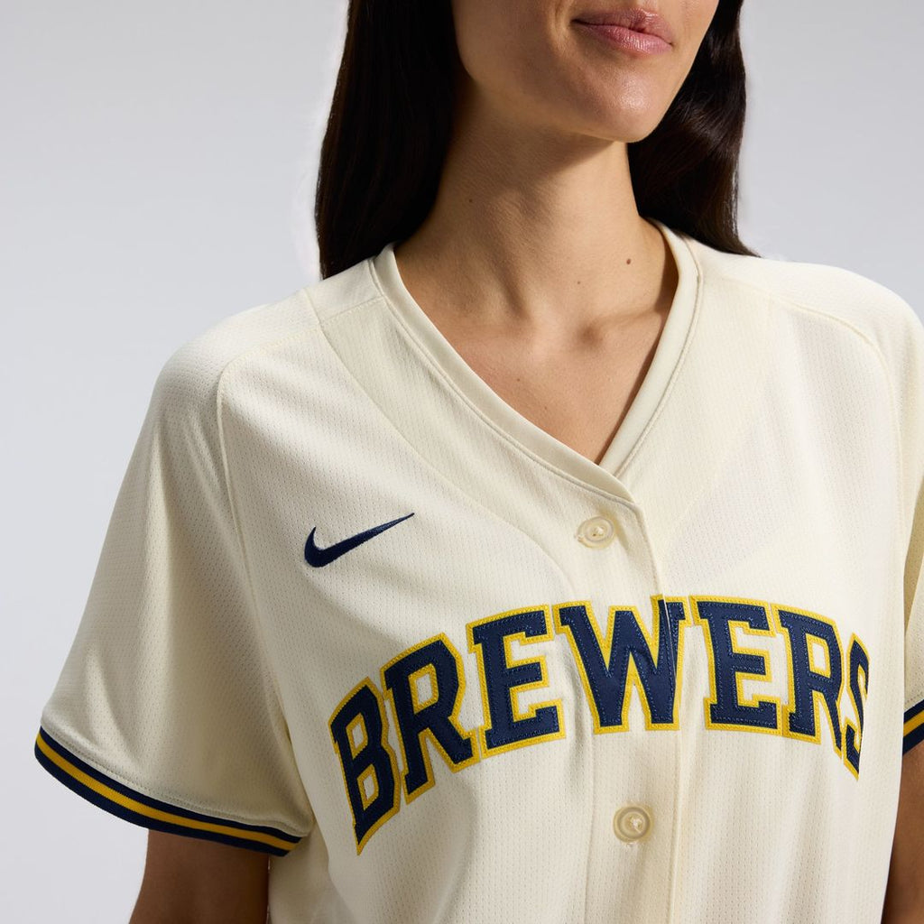 Milwaukee Brewers Women's Home Limited Jersey | Cream