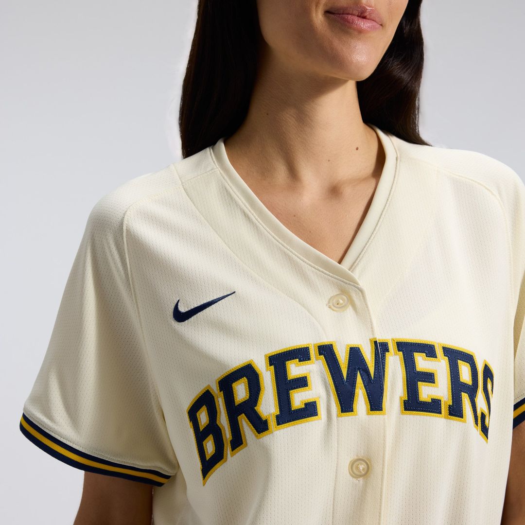 Milwaukee Brewers Women's Home Limited Jersey | Cream