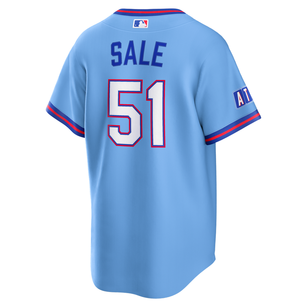 Atlanta Braves Chris Sale 2026 City Connect Stadium Jersey | Powder Blue