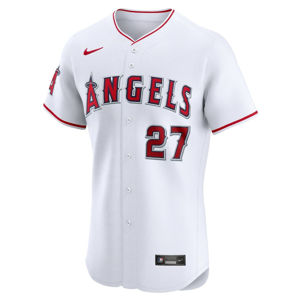 Los Angeles Angels Mike Trout Home Elite Jersey | White