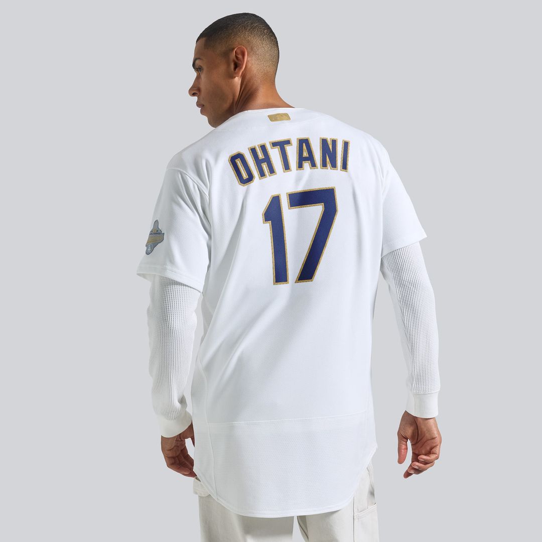 Los Angeles Dodgers Shohei Ohtani 2026 Gold Collection Authentic Jersey | White