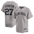 New York Yankees Giancarlo Stanton Road Limited Jersey | Gray
