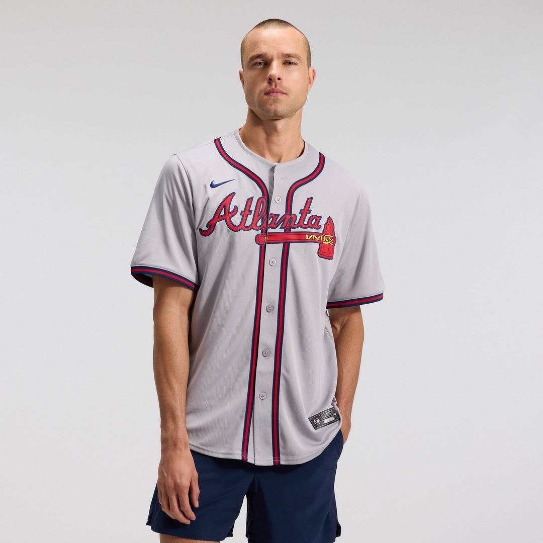 Atlanta Braves Ozzie Albies Road Limited Jersey | Gray