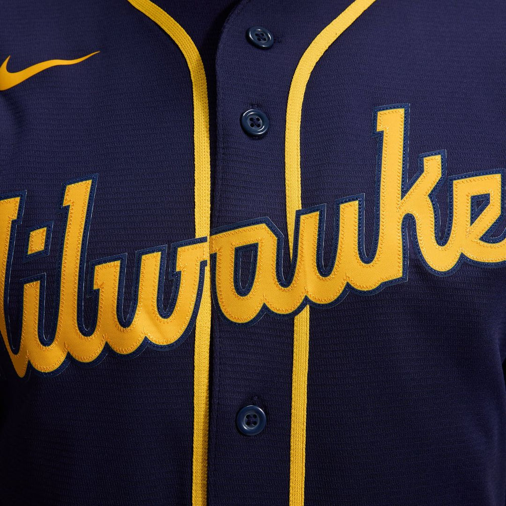 Milwaukee Brewers Alternate Replica Team Jersey | Navy