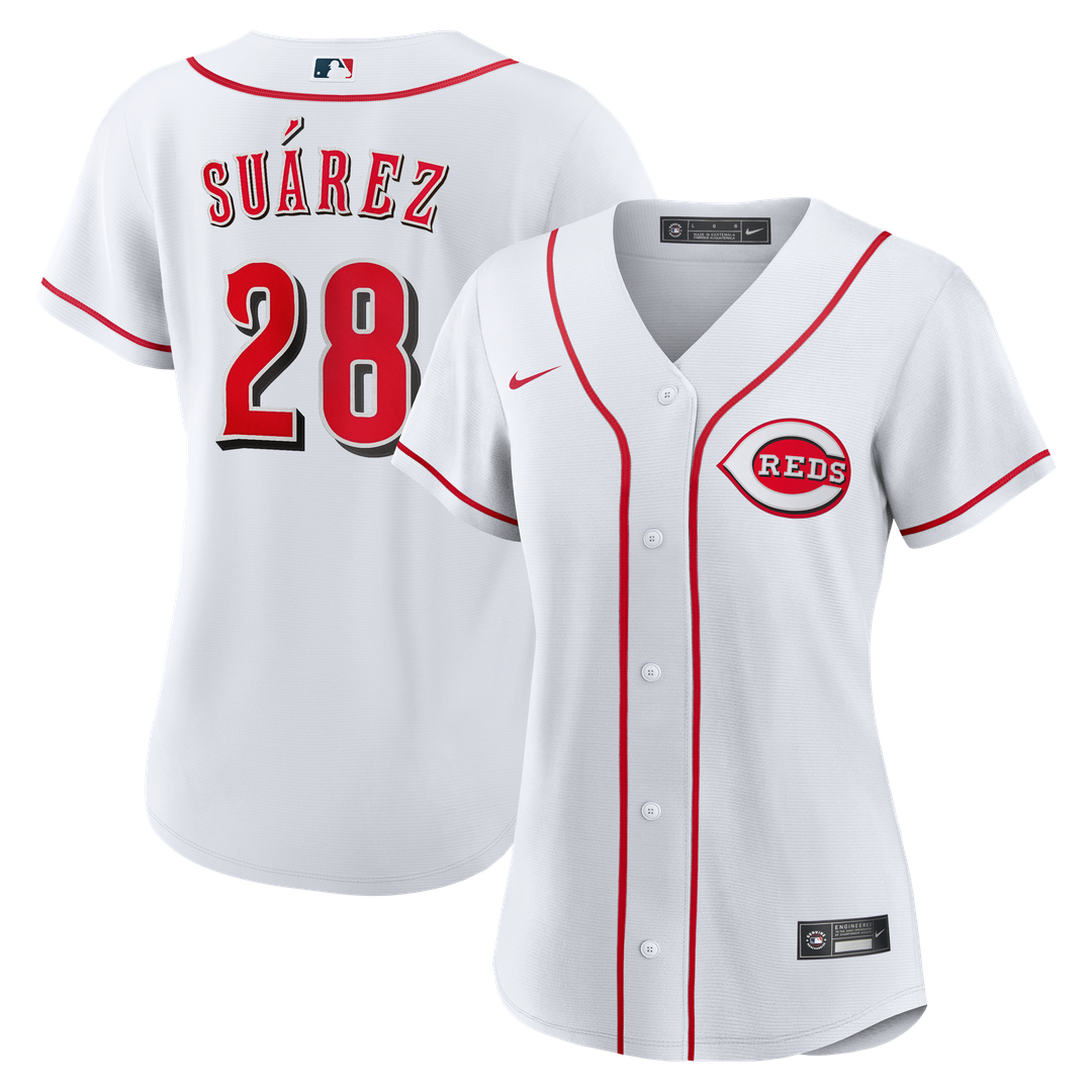 Cincinnati Reds Eugenio Suárez Women's Home Replica Jersey | White