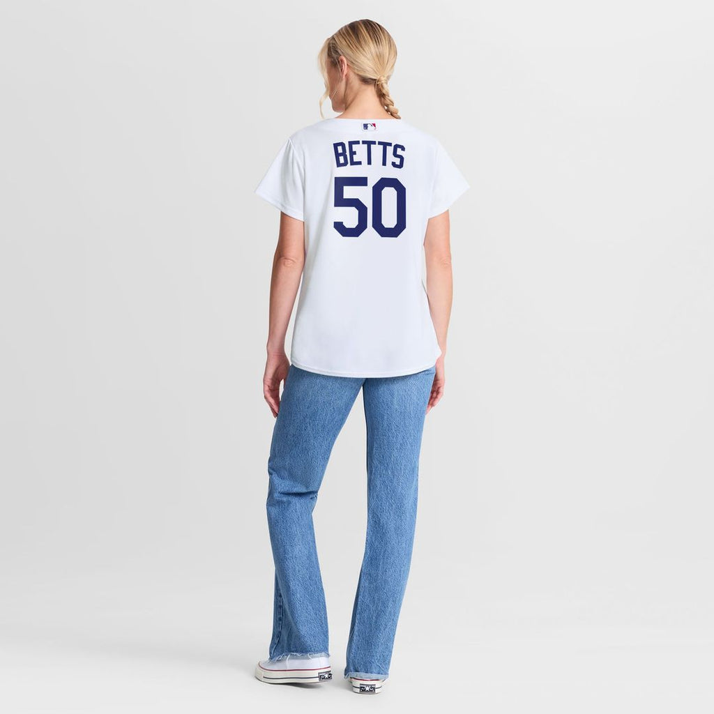 Los Angeles Dodgers Mookie Betts Women's Home Replica Jersey | White
